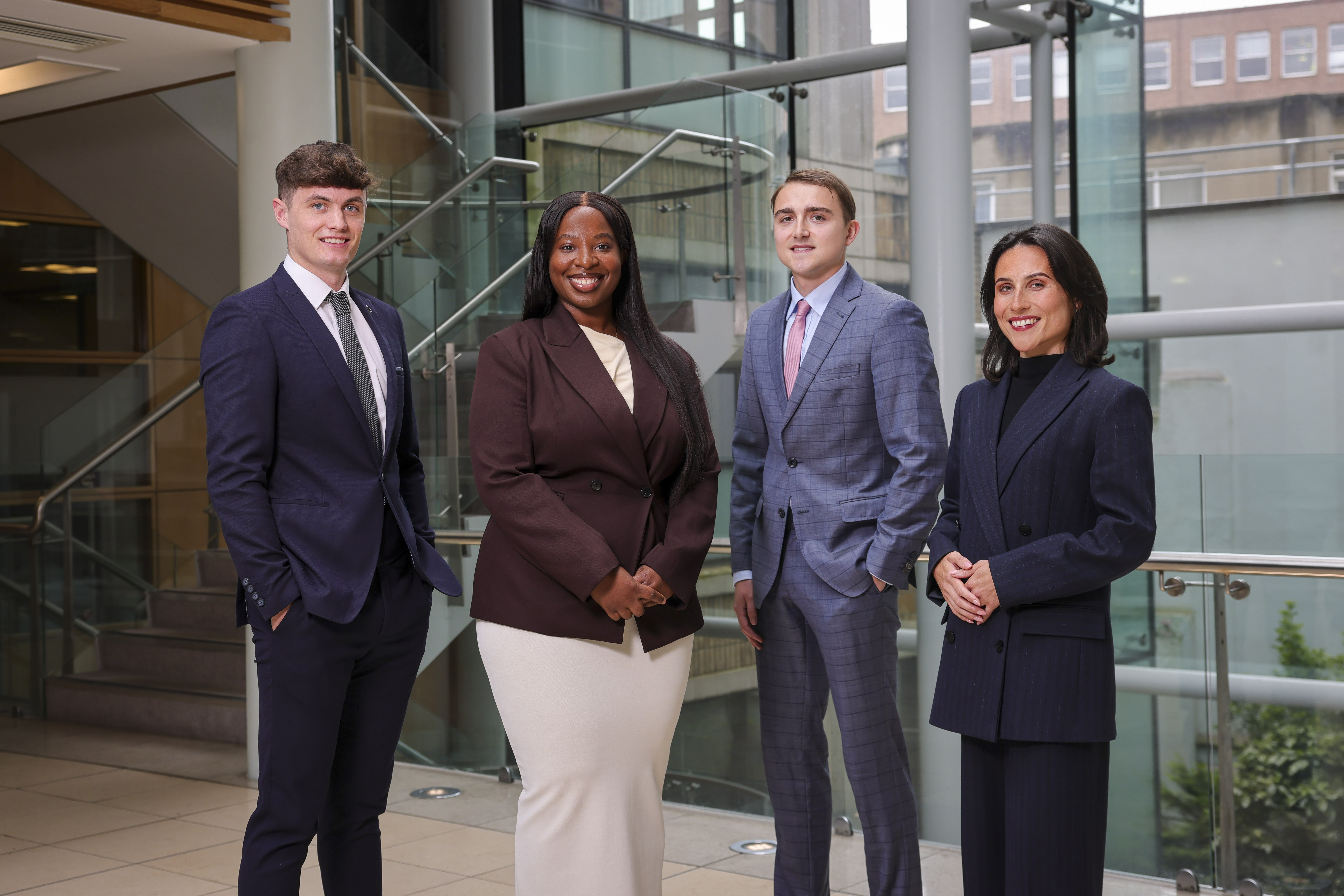 L-R Michael Purcell, Becky Ekema, Conor McQuaid, Emma McGuire